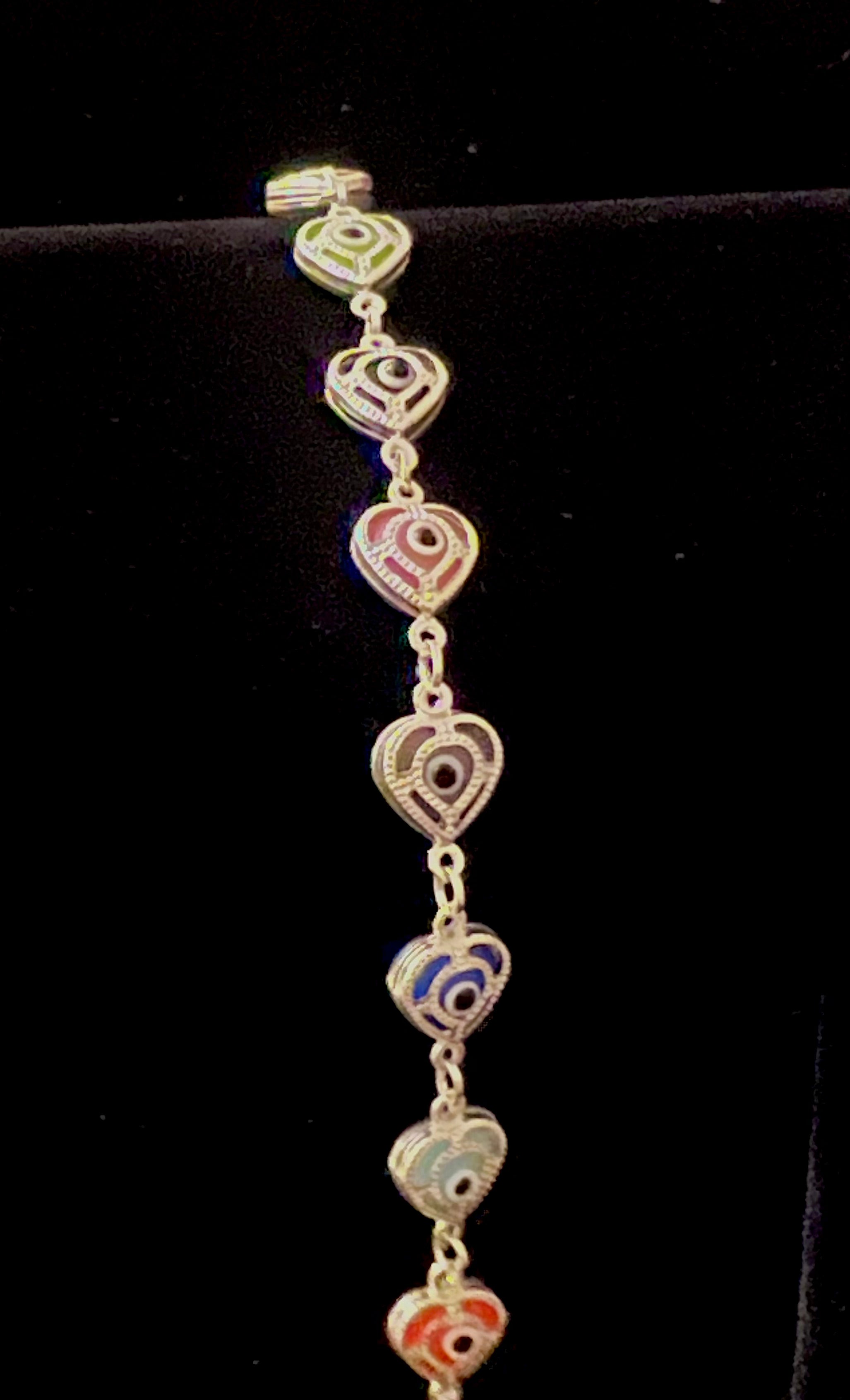 Heart Evil Eye Bracelet