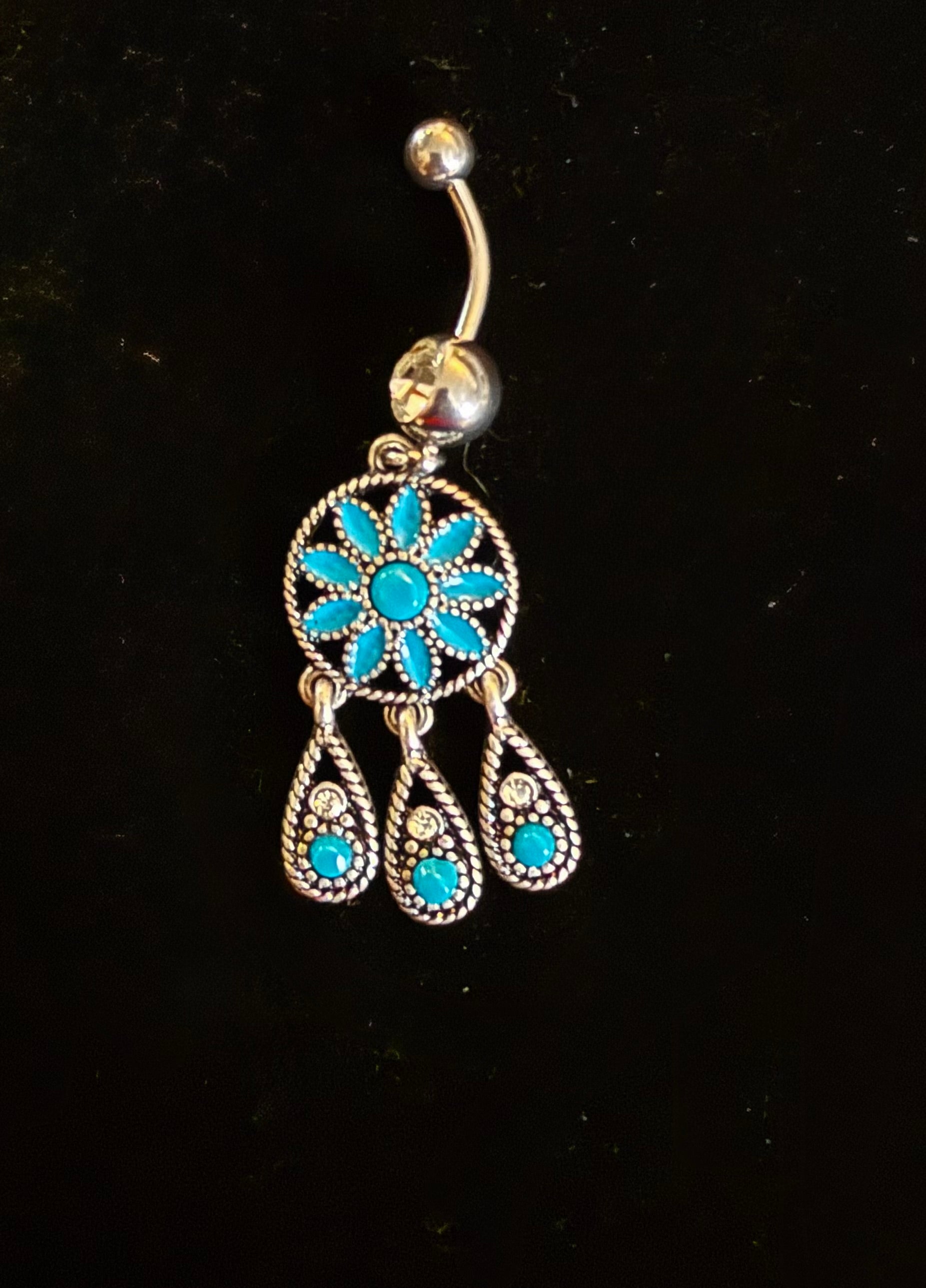 Stainless Steel Flower Belly ring